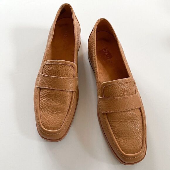 Vionic Sellah Women’s Loafer Size 6.5 Macaroon Tan Leather Slip On Shoes Dressy - Picture 2 of 10